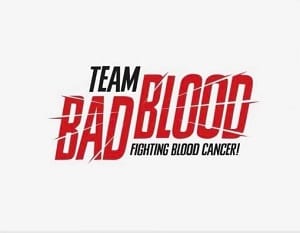 Logo for Team Bad Blood fighting blood cancer.