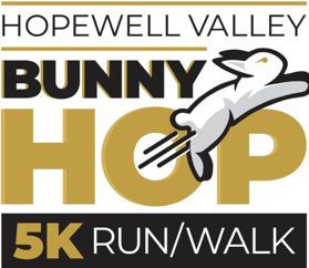 Logo for Hopewell Valley Bunny Hop 5K Run/Walk event.