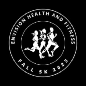 Logo for Envision Health and Fitness Fall 5K 2023 event.
