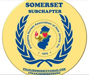 Logo of Somerset Subchapter with map and laurel design.